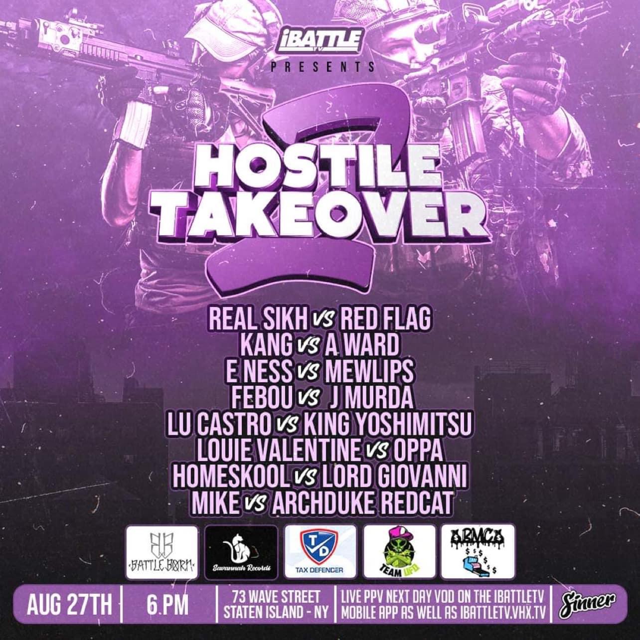 HOSTILE TAKEOVER 2 - SAT PPV