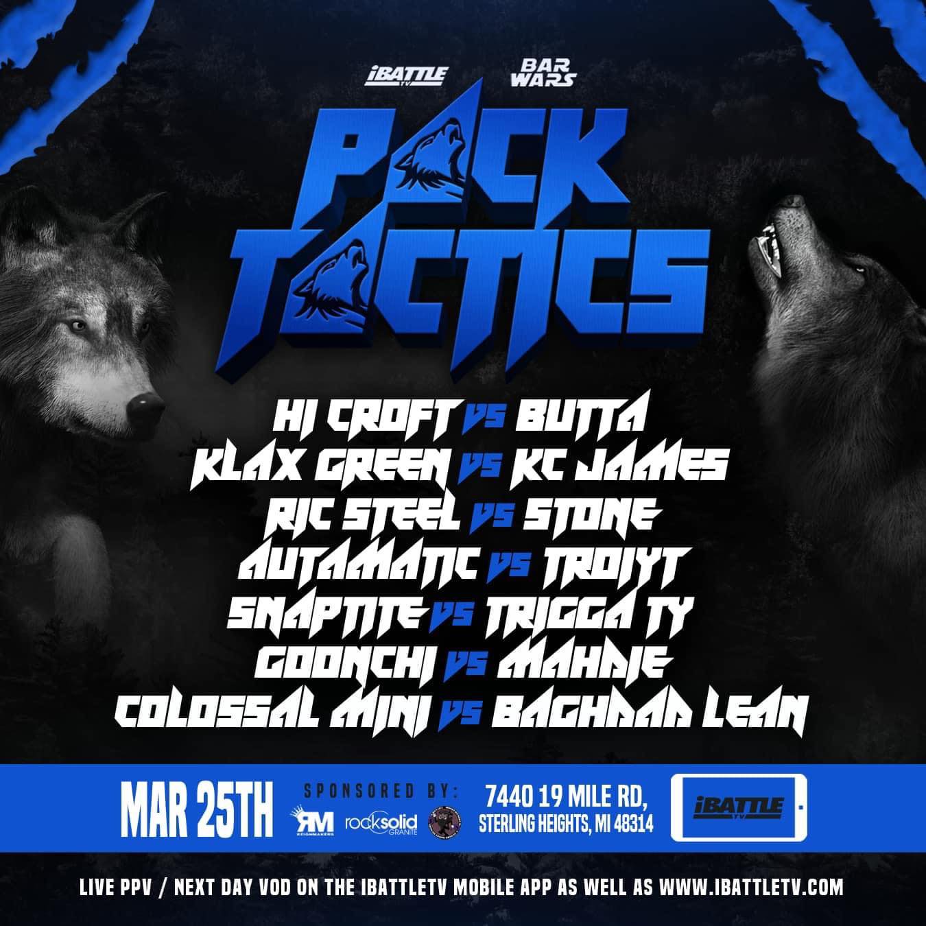 PACK TACTICS 3/25 PPV