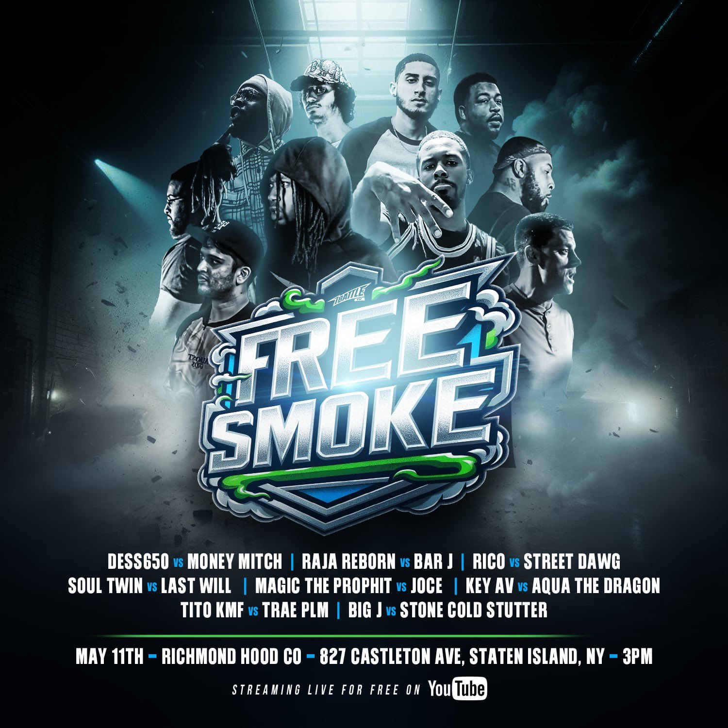 iBattleTV presents: FREE SMOKE (STREAM)