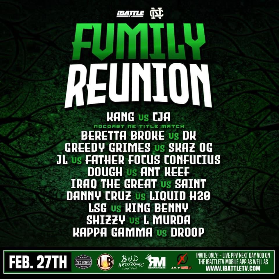 FAMILY REUNION 2/27 - ***FULL VOD***