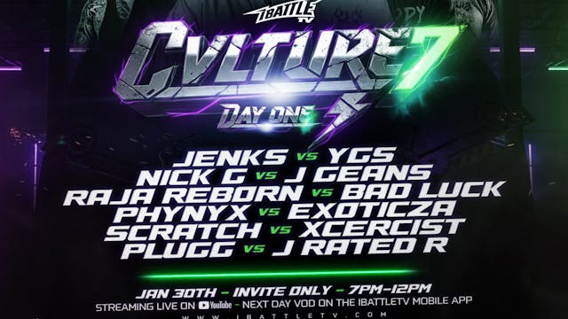 CVLTURE 7 DAY 1