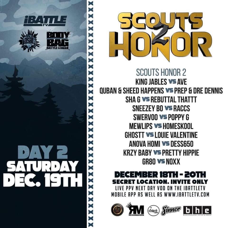 SCOUT'S HONOR 2 - SATURDAY PPV