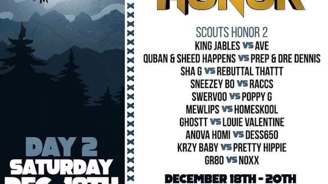 SCOUT'S HONOR 2 - SATURDAY PPV