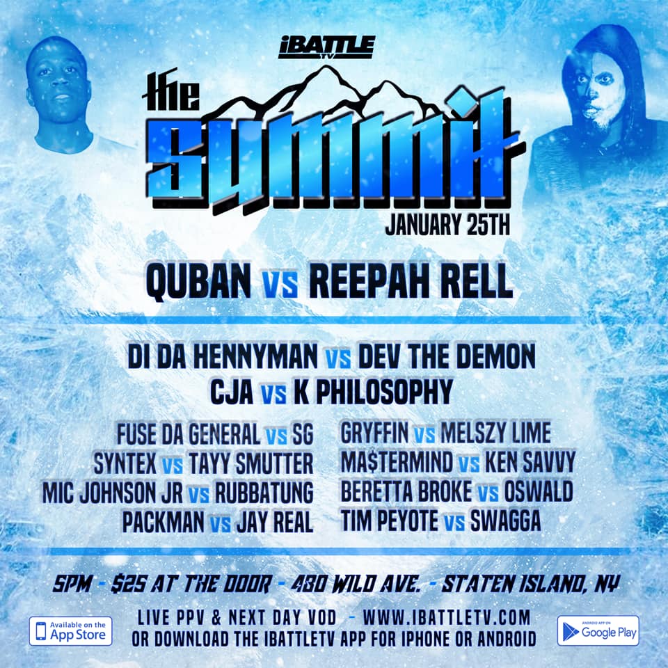THE SUMMIT - SATURDAY 1/25 ***LIVE PPV***