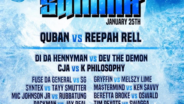 THE SUMMIT - SATURDAY 1/25 ***LIVE PPV***