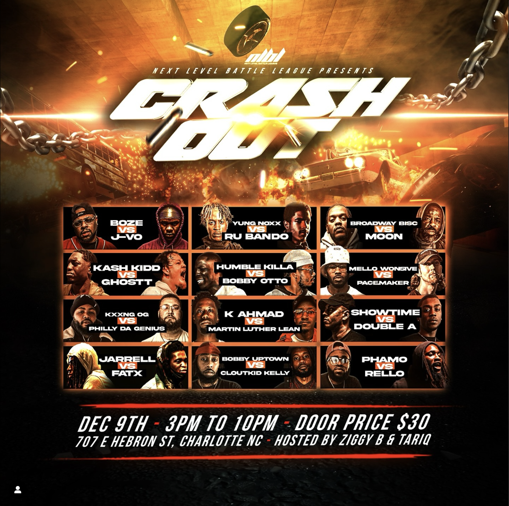 NEXT LEVEL BATTLE LEAGUE: CRASH OUT