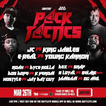 PACK TACTICS - 3/26 PPV