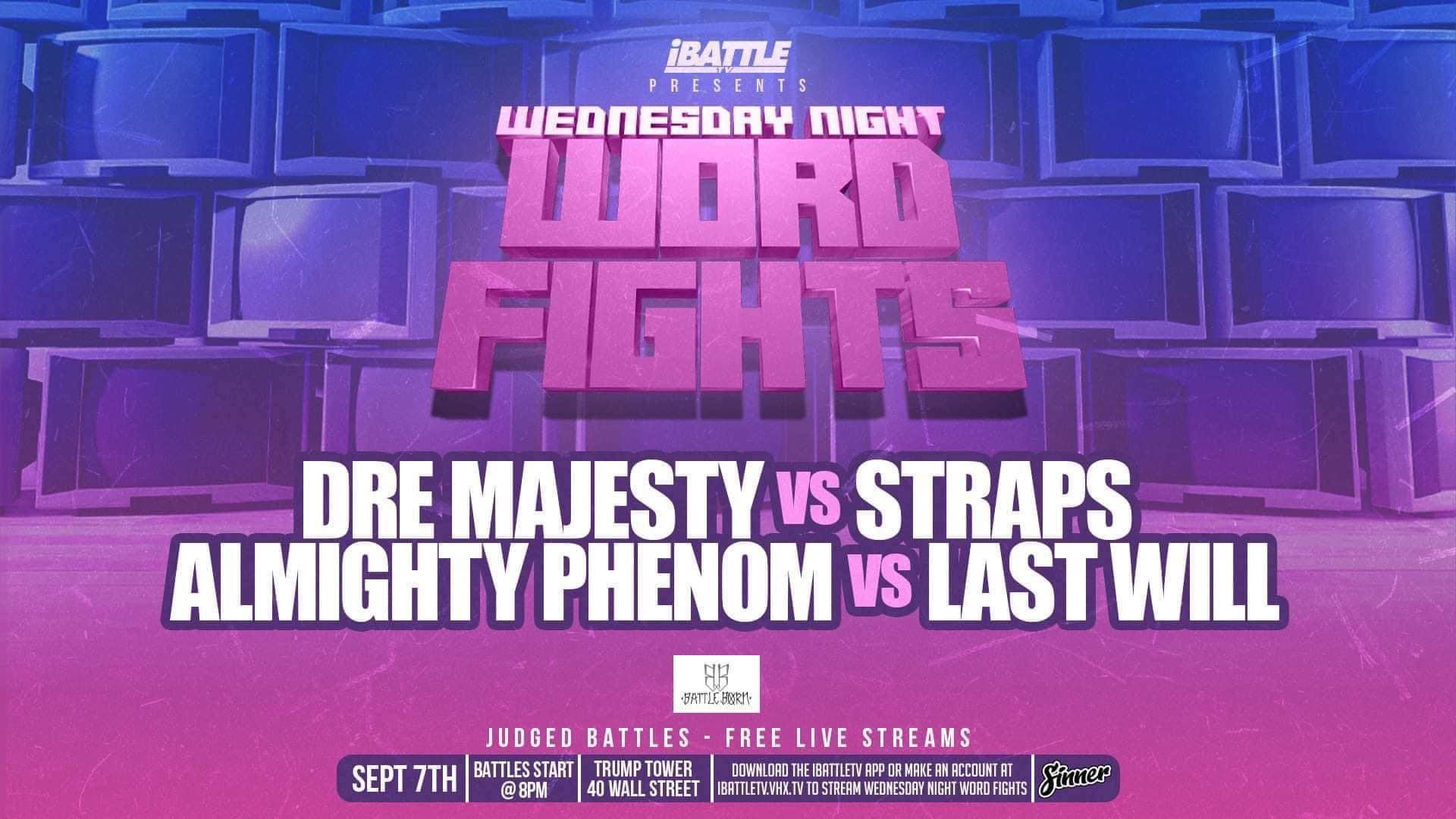 WEDNESDAY NIGHT WORD FIGHTS - 9/7