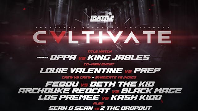 CVLTIVATE 5 - LIVE PPV/VOD - 1/28/23