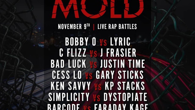 BREAK THE MOLD  - Saturday 11/9 - PPV AND VOD