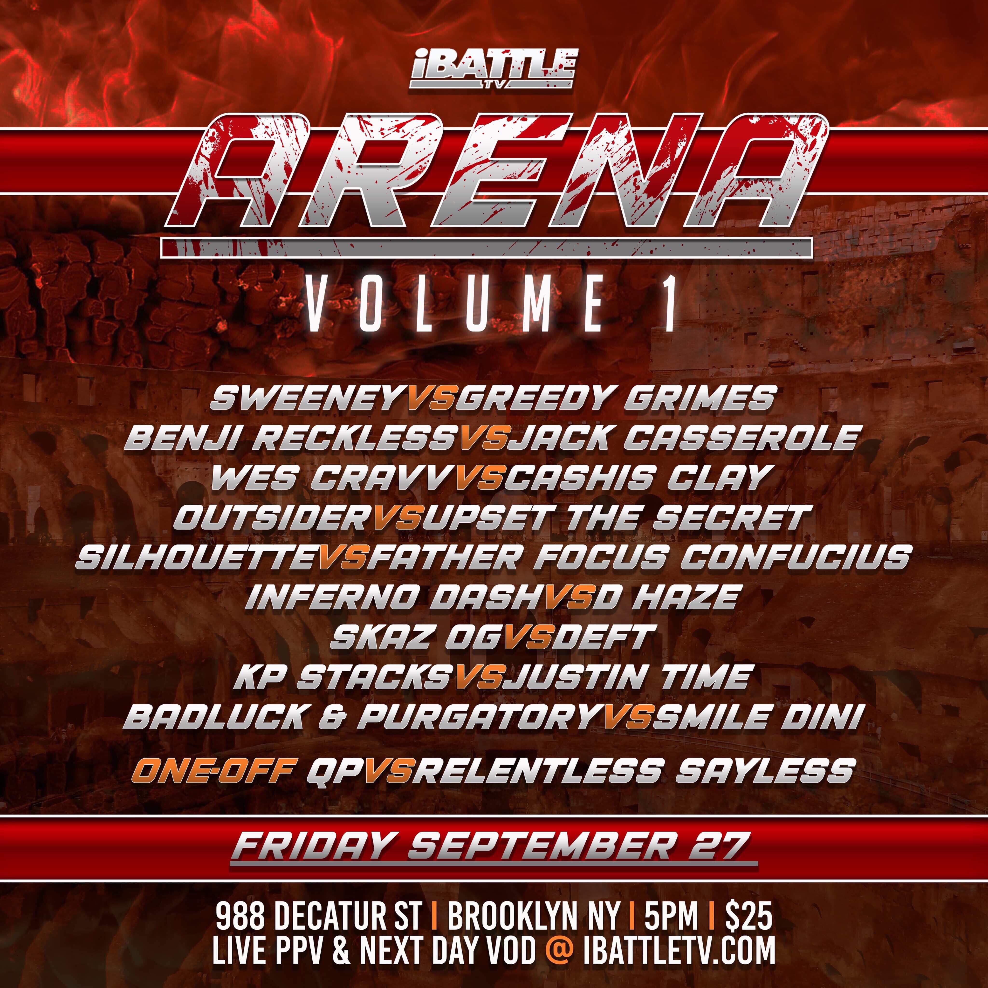 ARENA 1 - Friday, September 27th, PPV AND VOD