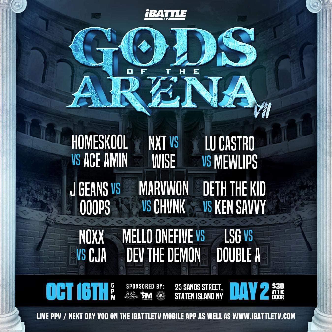 GOTA 7 - SATURDAY 10/16