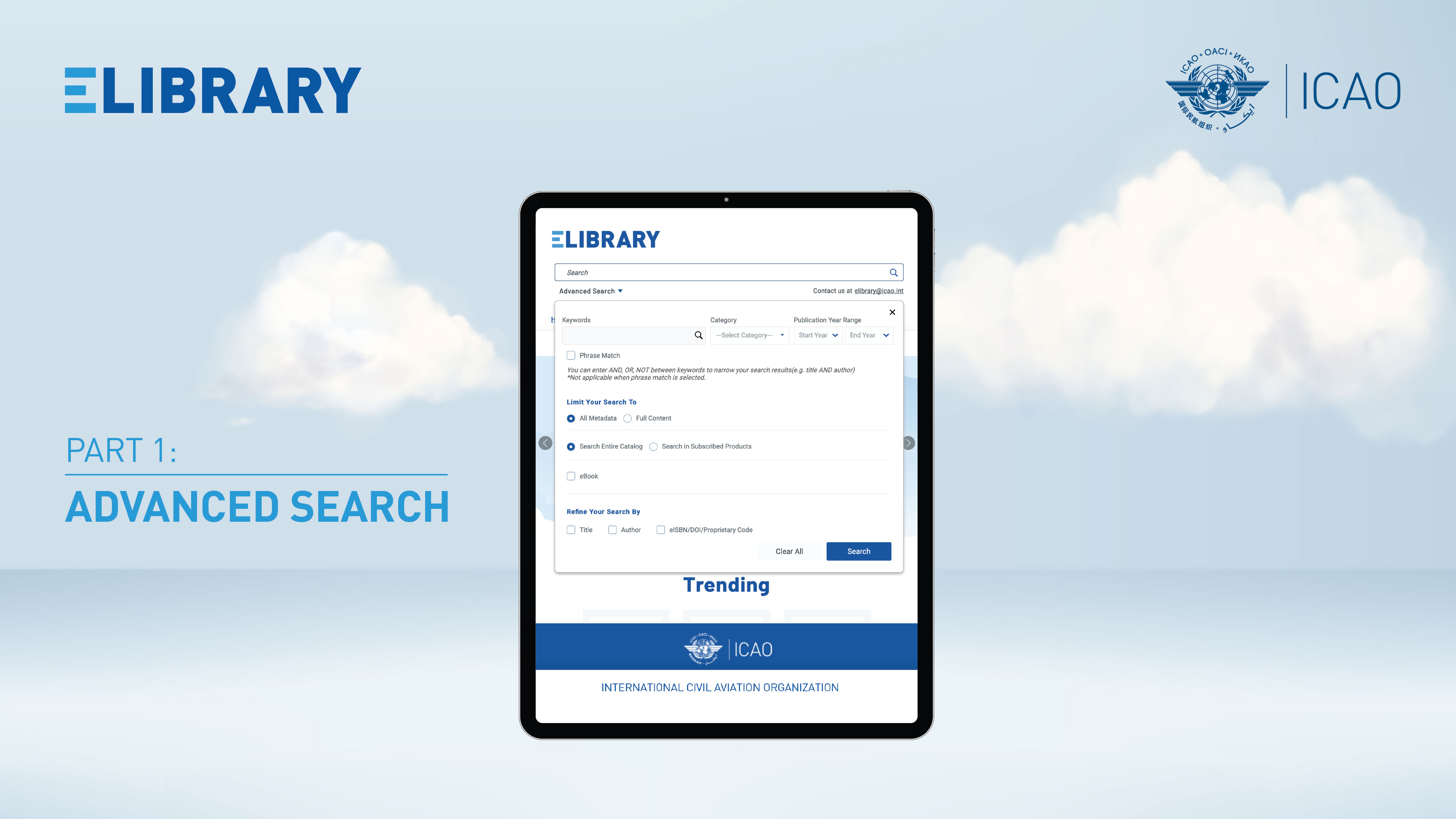 How to find publications on eLibrary: Advanced Search