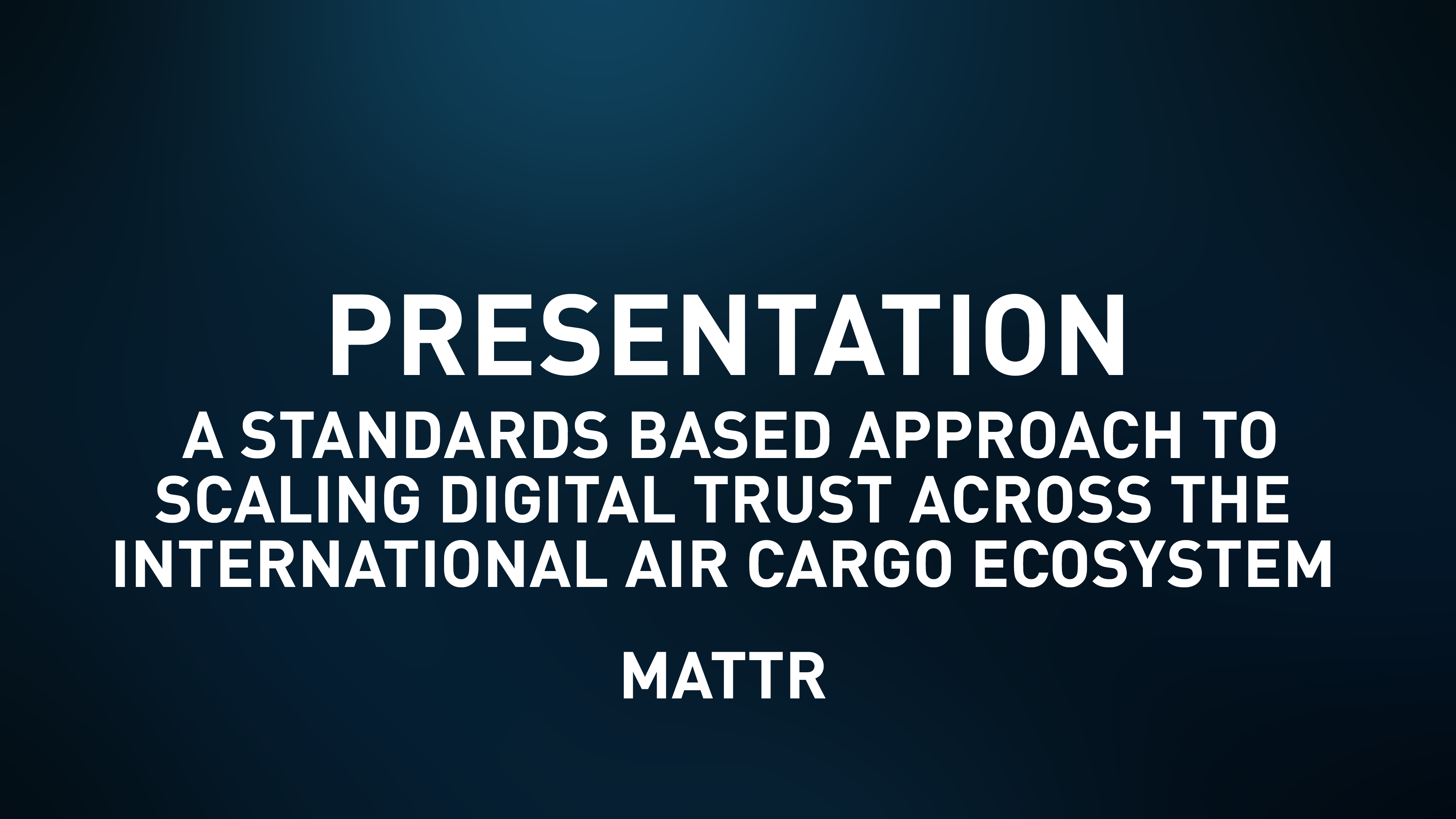 Presentation Slides - MATTR