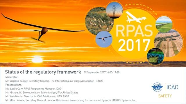 Status of the regulatory framework