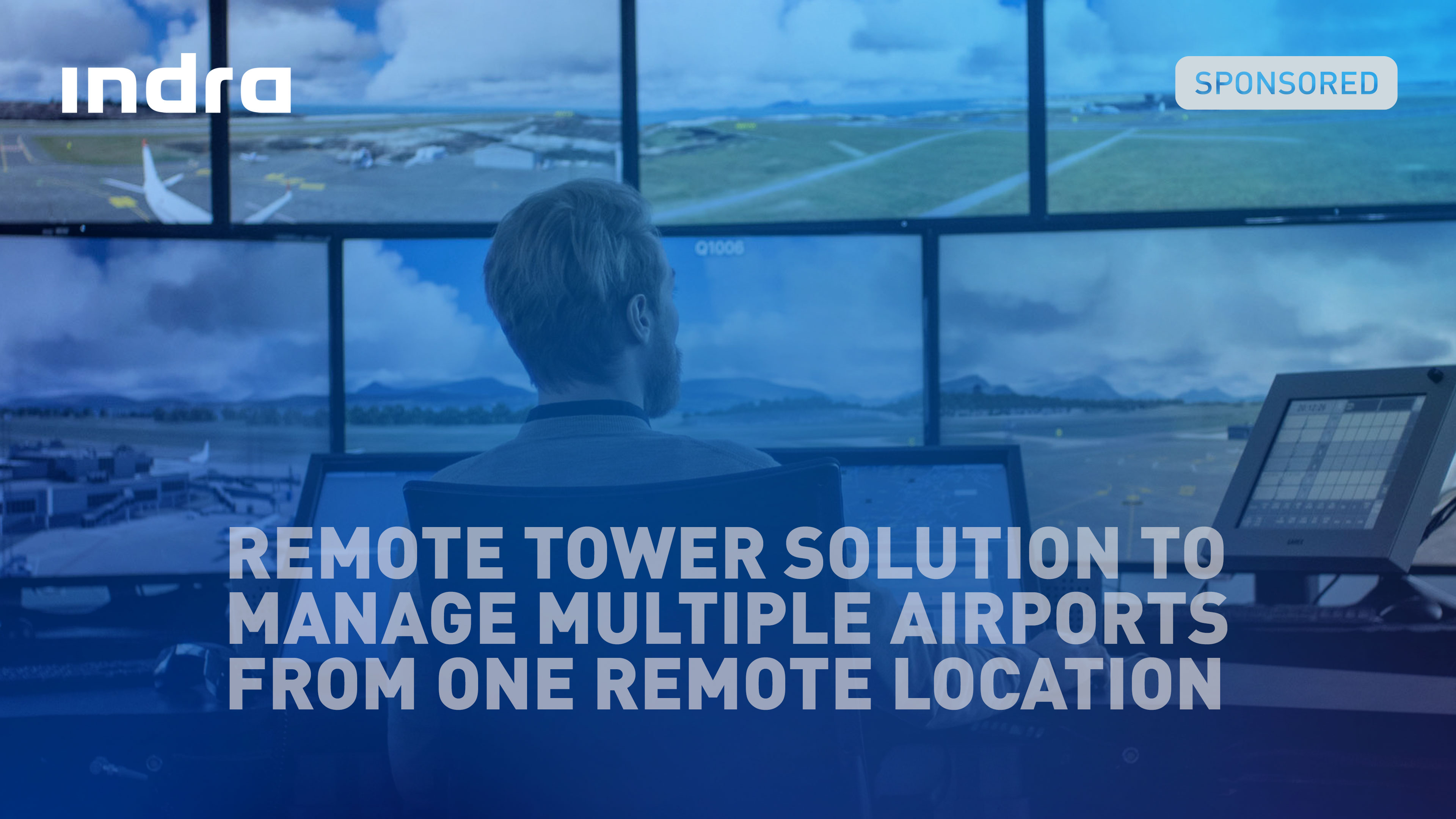 Remote tower solution to manage multiple airports from one remote location