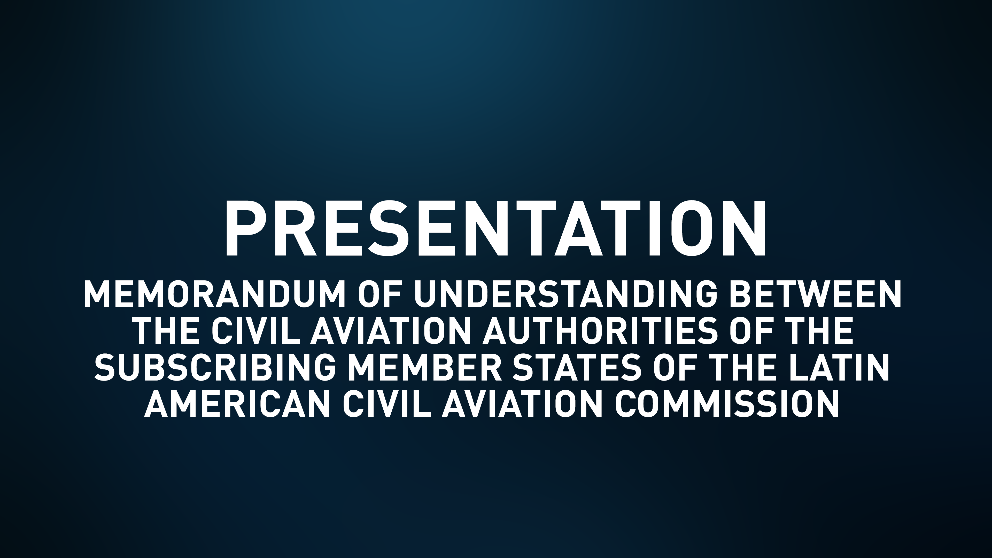 Presentation Slides - Memorandum 