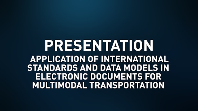  Application of international standards and data models in electronic documents