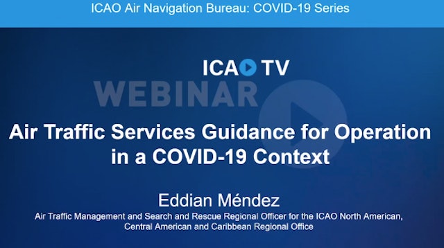 Air Traffic Services Guidance for Operations in a COVID-19 Context