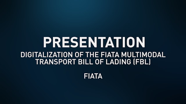 Download: Digitalization of the FIATA Multimodal Transport Bill of Landing (PDF)