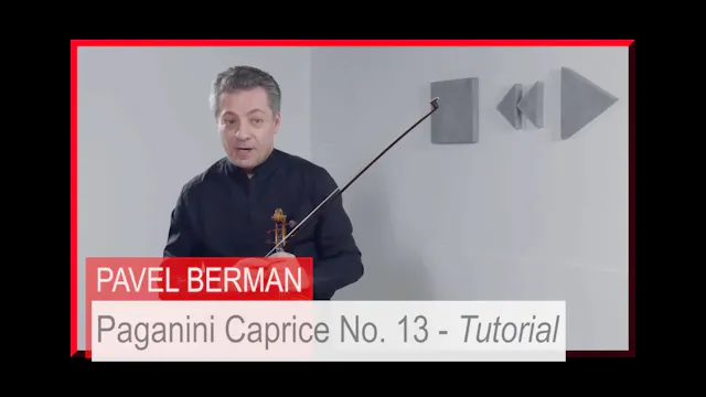 Paganini Caprice 13 (“The Devil’s Laughter”) -  Lightness and Character