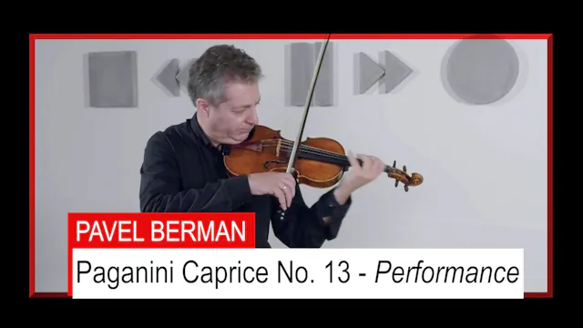 Paganini Caprice No. 13 Performance