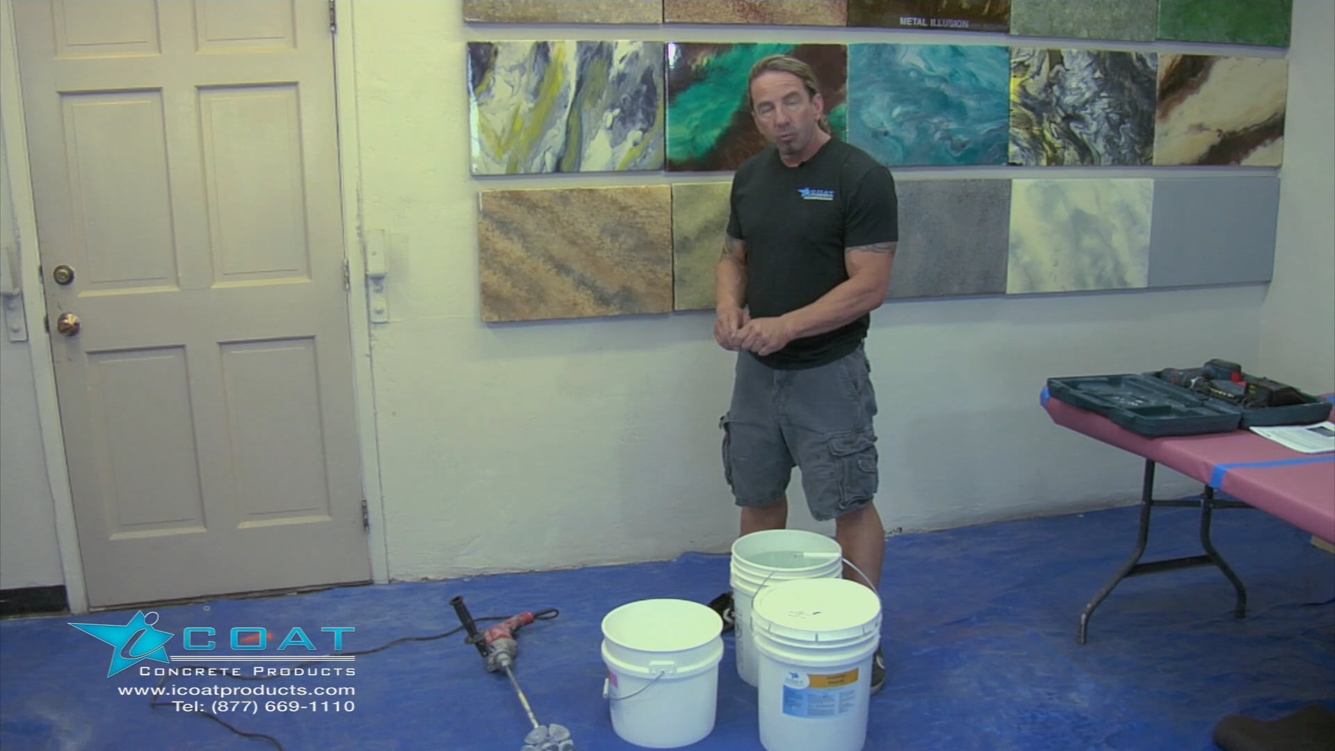 Mixing iCoat Countertop Blend