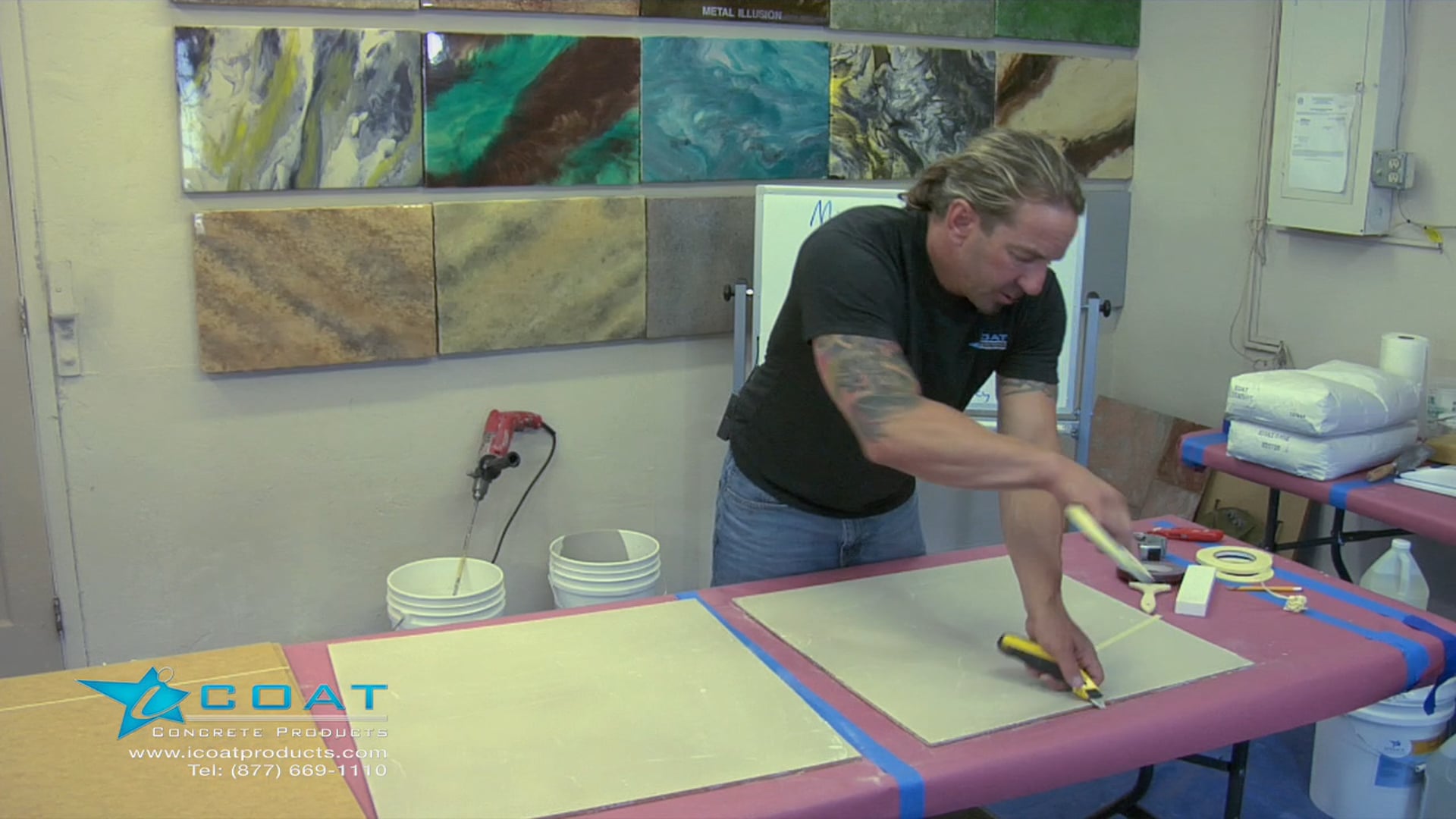 8. Taping Off Coated Boards Patterns