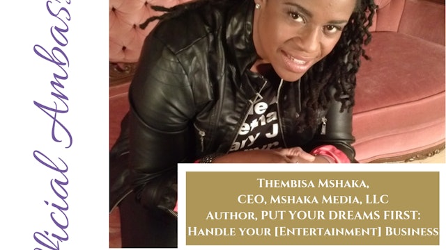 Thembisa Mshaka Official Ambassador of BMFF2018