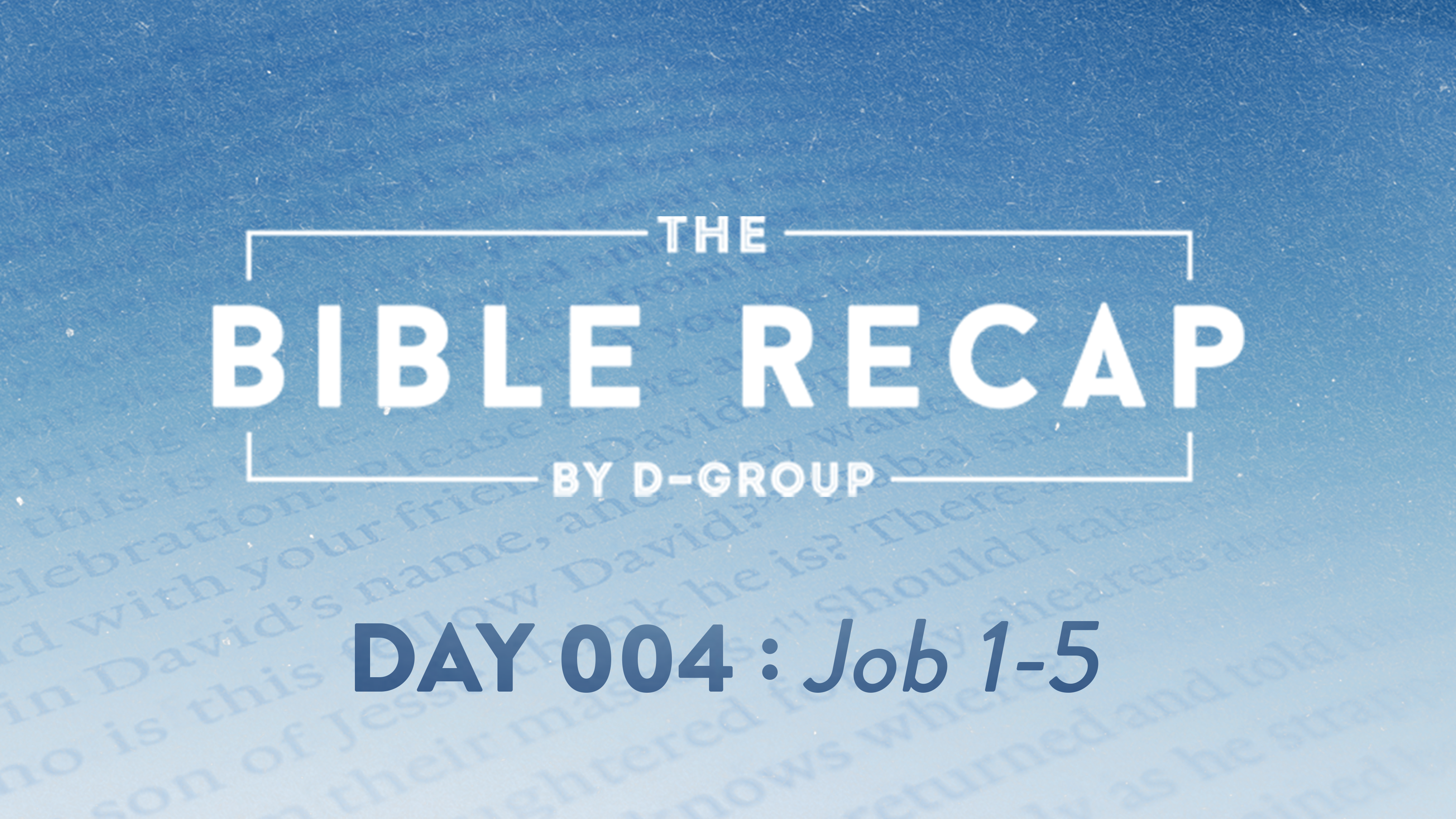 The Bible Recap Invite Video Youtube
