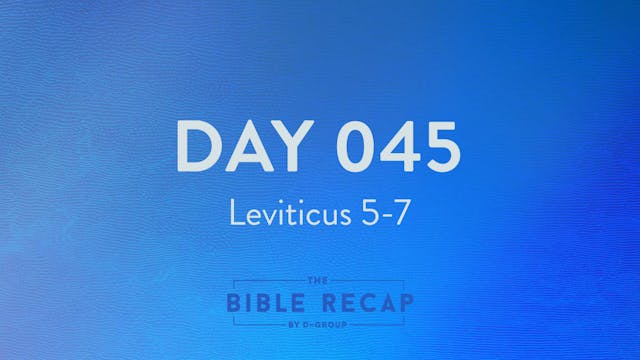 Day 045 (Leviticus 5-7)
