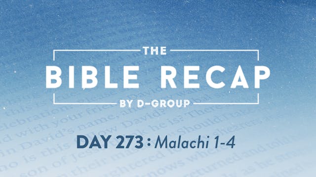 Day 273 (Malachi 1-4)