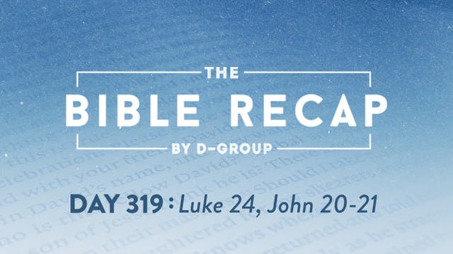 Day 319 (Luke 24, John 20-21)