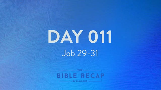 Day 011 (Job 29-31)