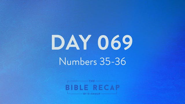 Day 069 (Numbers 35-36)