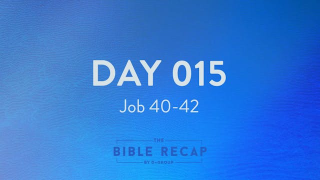 Day 015 (Job 40-42)