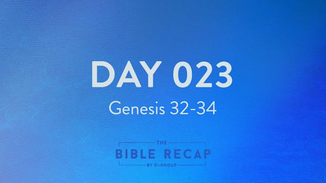 Day 023 (Genesis 32-34)