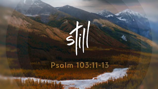 Still - Psalm 103:11-13