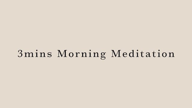 3mins Morning Meditation by Hanako To...
