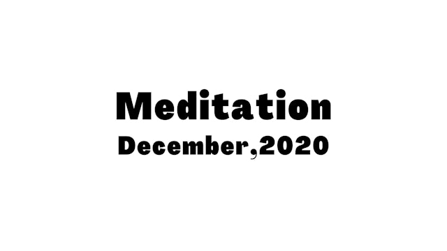 December Meditation