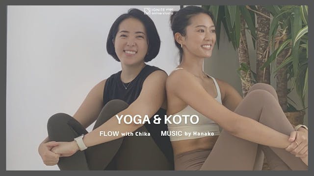 14:00-15:00 YOGA x KOTO by Chika & Hanako