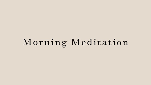 Morning Meditation by Arisa Iguchi