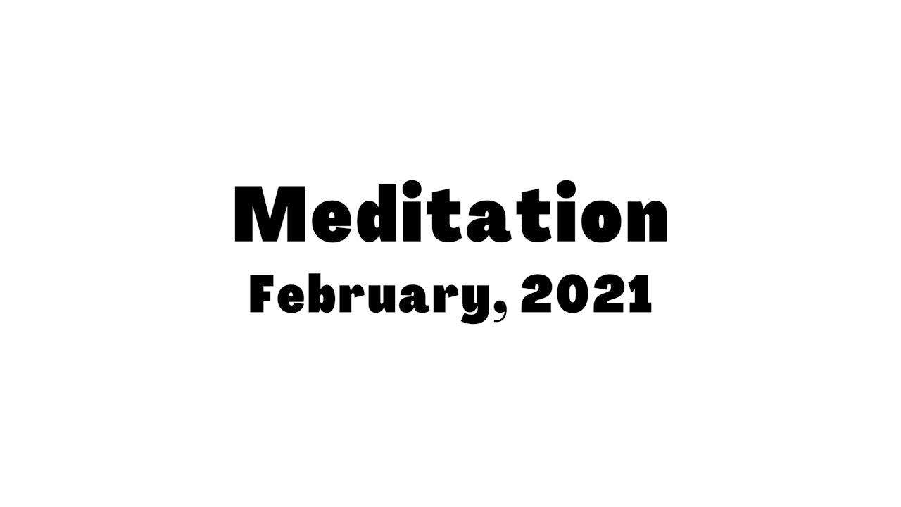 February Meditation