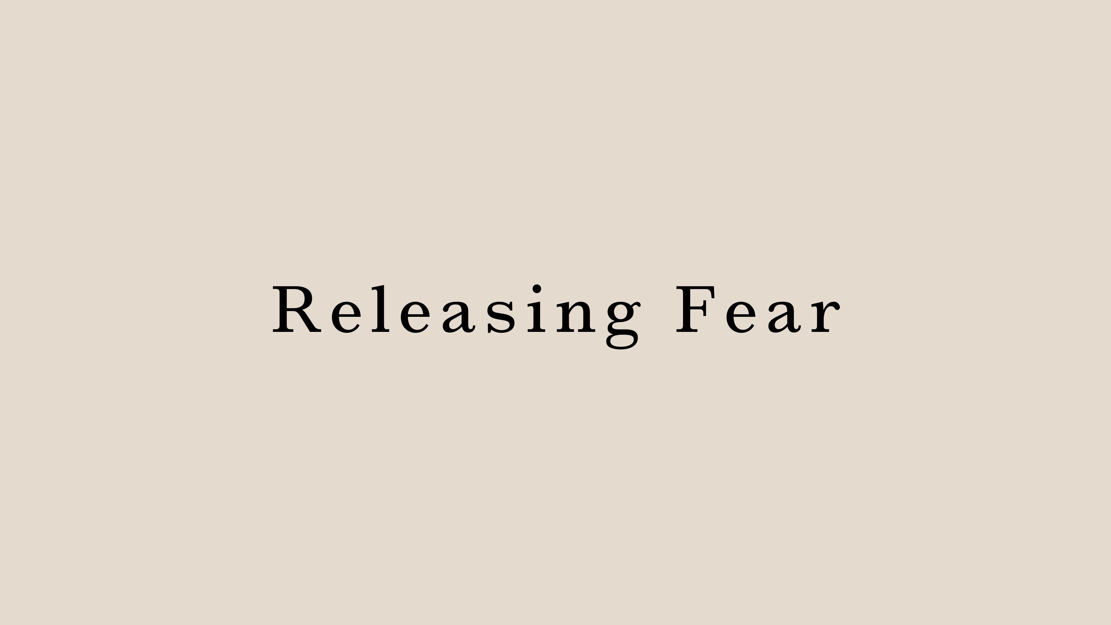 Releasing Fear by Hanako Tomita
