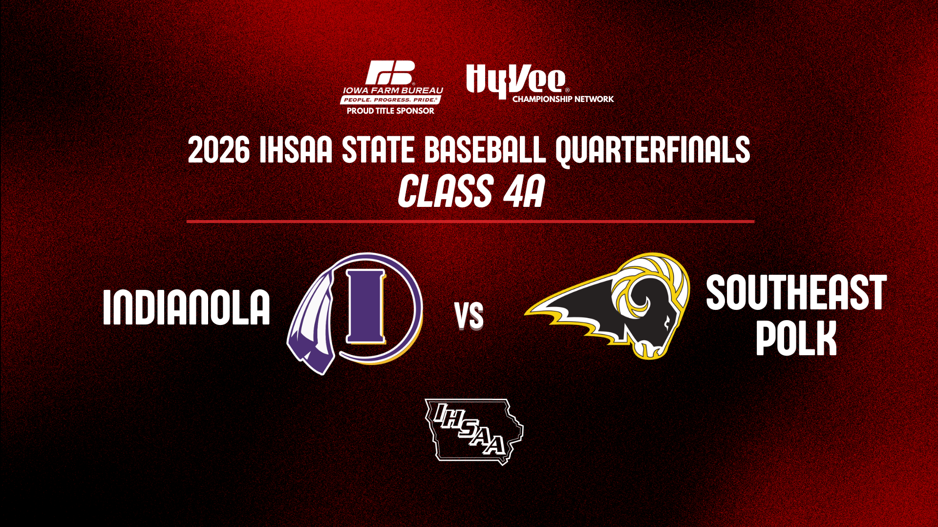 Baseball: 2026, Class 4A Quarterfinal - Indianola vs Southeast Polk