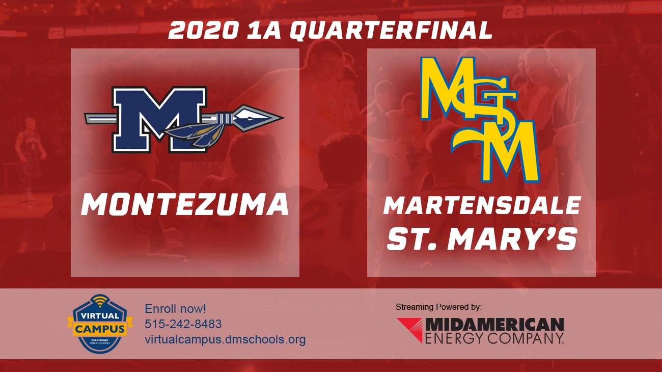 Basketball: 2020, Class 1A Quarterfinals - Montezuma vs. Martensdale-St. Mary's