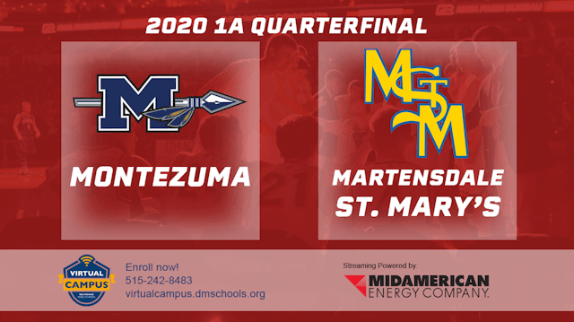 2020 1A Basketball Quarter Finals: Montezuma vs. Martensdale-St. Mary's