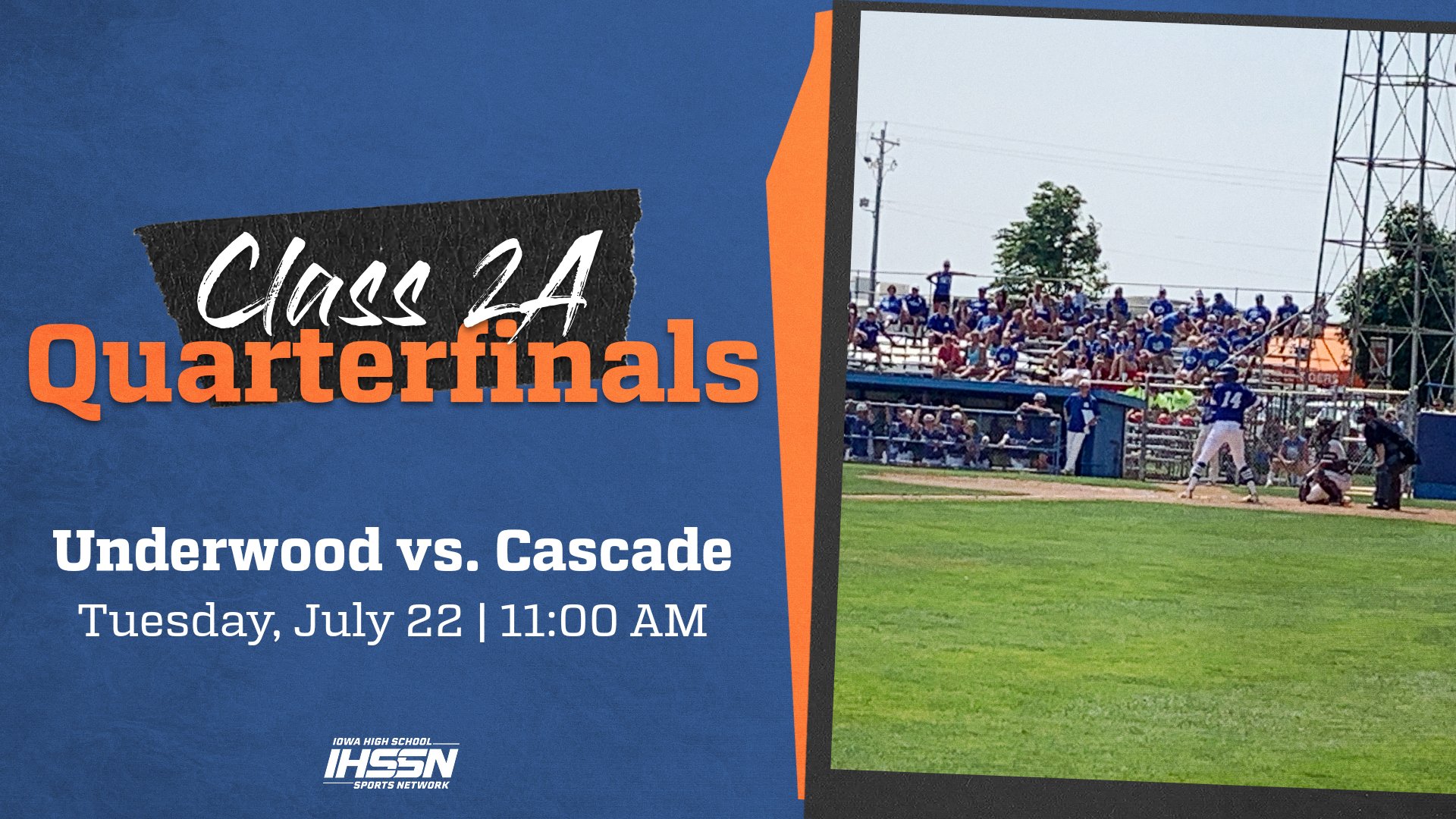 Baseball: 2025, Class 2A Quarterfinals - Underwood vs. Cascade