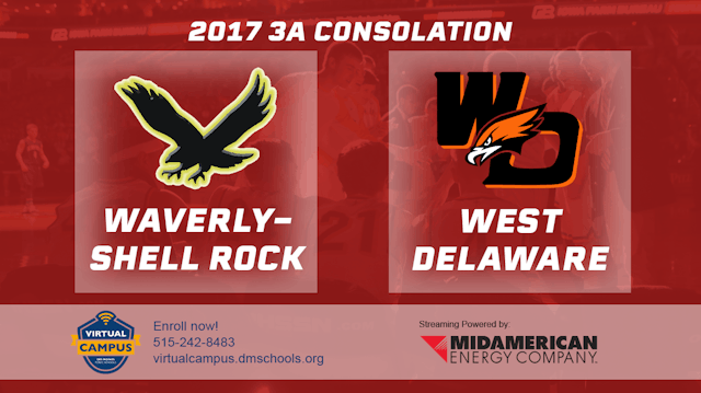 2017 3A Basketball Consolation: Waverly-Shell Rock vs. West Delaware