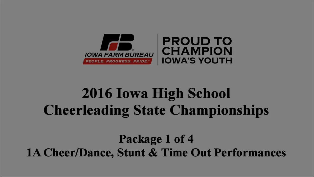 2016 Cheer Championships Finals, 1 Iowa High School Sports Network